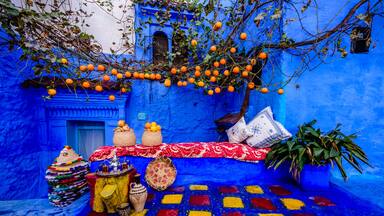 Chefchaouen also known as Chaouen, is a city in northwest Morocco. It is the chief town of the province of the same name, and is noted for its buildings in shades of blue.