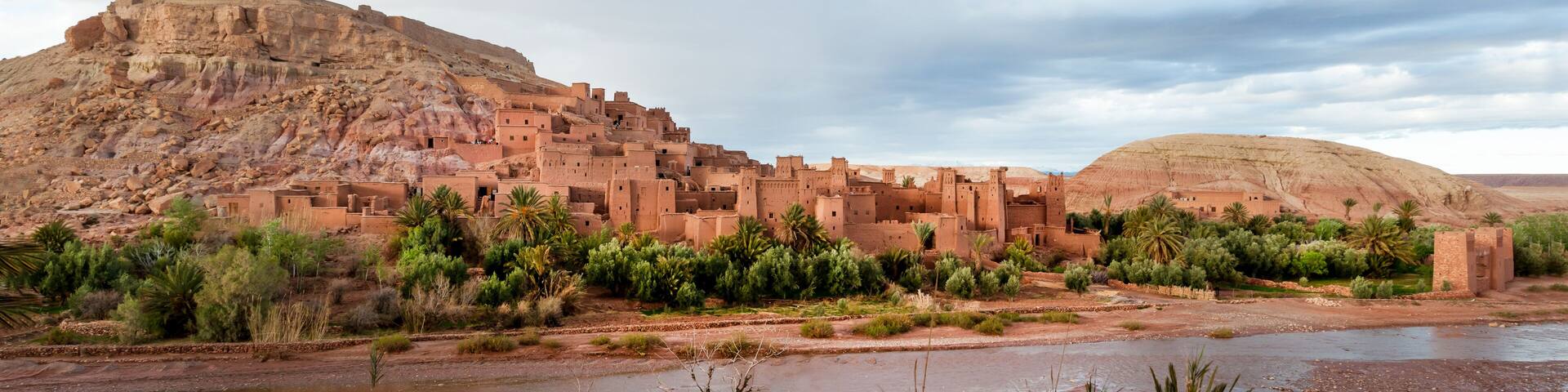 Kasbah Ait Ben Haddou near Ouarzazate in Morocco. UNESCO World Heritage Site since 1987.