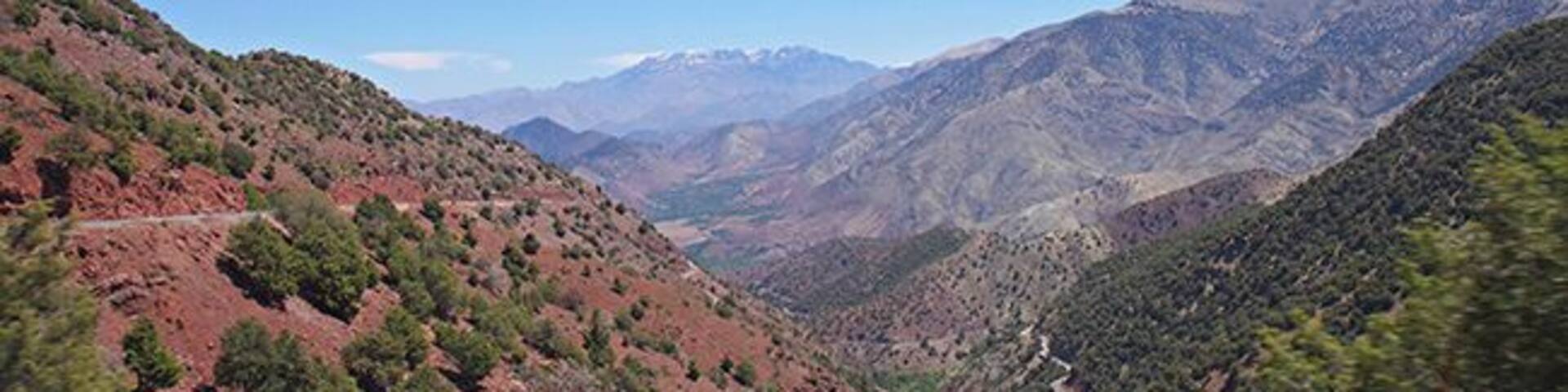 This road through the heart of High Atlas was made by the French already in the period of 1926 to 1932. This journey through the mountains was earlier considered dangerous and unpractical. To day the road is under repair and we had to stop for excavators many times and wait for them to make space for us to pass. But much of the work is still made the traditional way, by handcraft. Laboriously stone by stone is built to form beautiful walls to support the road on the mountainside. It may look like an infinite project, but in a few years the road will probably be much better and less exciting. Read more at: http://www.travelwithallsenses.com/tizi-n-test-pass-high-atlas/