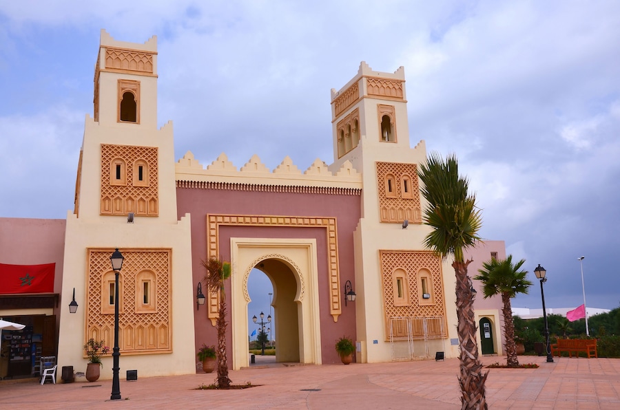 Gate near a beach in Morocco