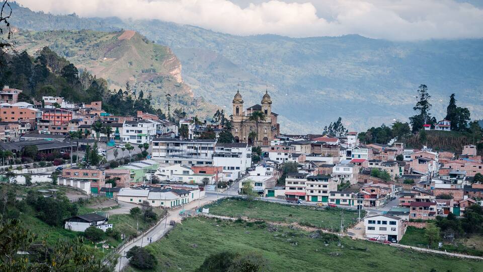 Machetá Cundinamarca Colombia, pueblo en medio de la cordillera Colombiana