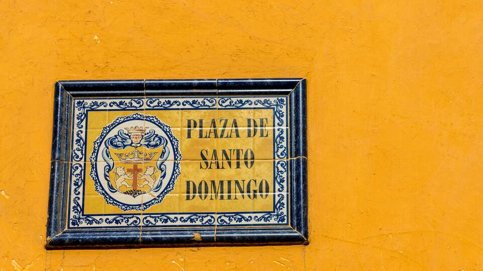 A typical view in Cartagena in Colombia.