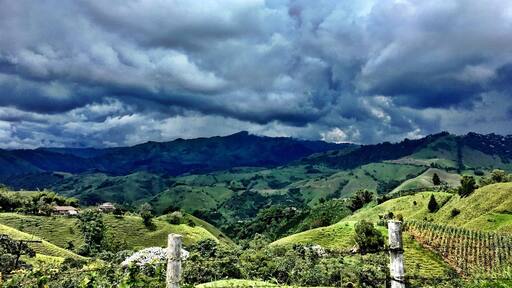 It's so hard not to pull over every 5 minutes while Driving between towns in #Colombia. The #landscapes are just so beautiful. This was near #Aranzazu on our way to #Salamina. #Mountains #Clouds #rain #landscape #Nature
