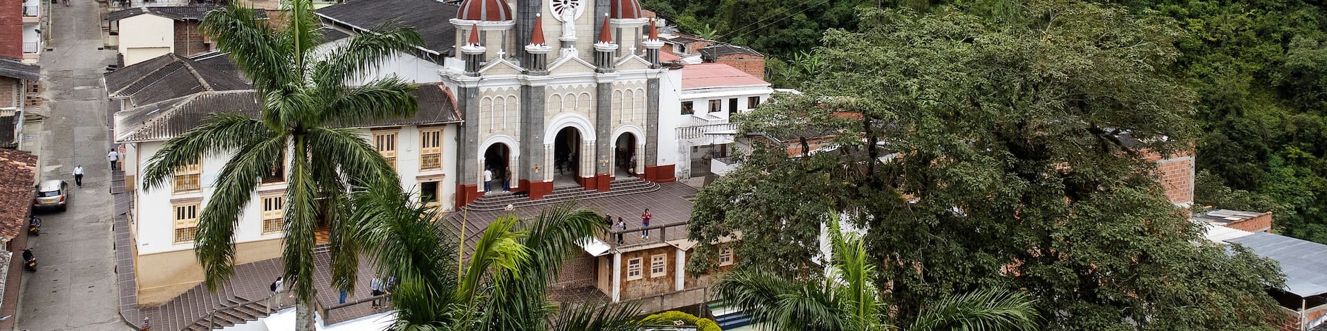 San Andres de Cuerquia, Antioquia, Colombia. August 31, 2025. The parish originated in 1761 in the Guarcama Valley and moved there in 1853