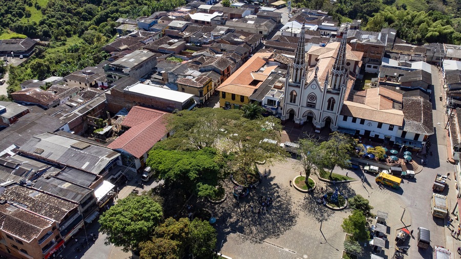Frontino, Antioquia - Colombia. January 19, 2025. It is a mountainous municipality located in the Western Andes mountain range.