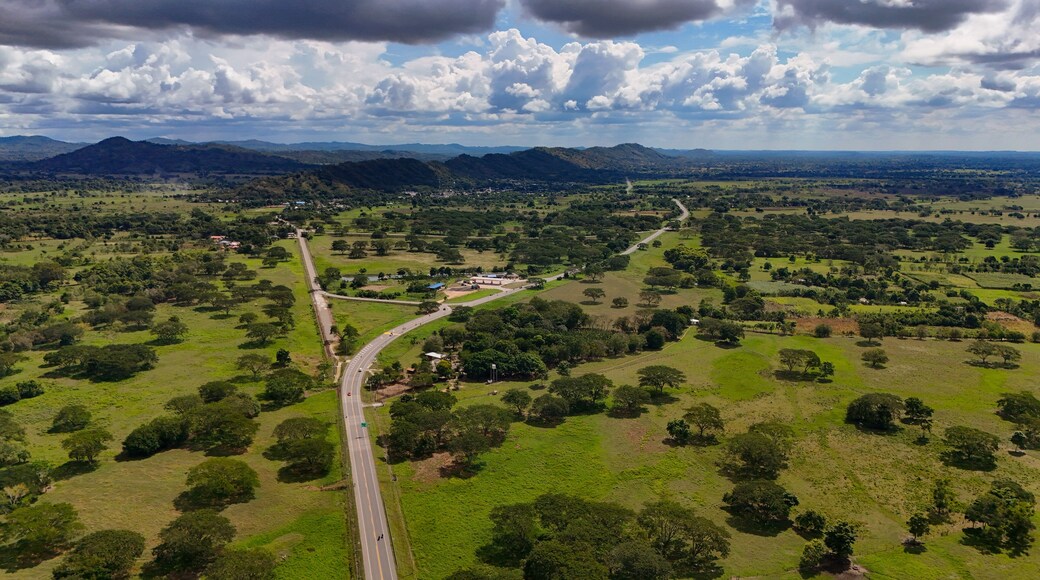 Foto aérea que muestra las planicies y fincas de ganado que caracterizan el departamento de Córdoba en Colombia