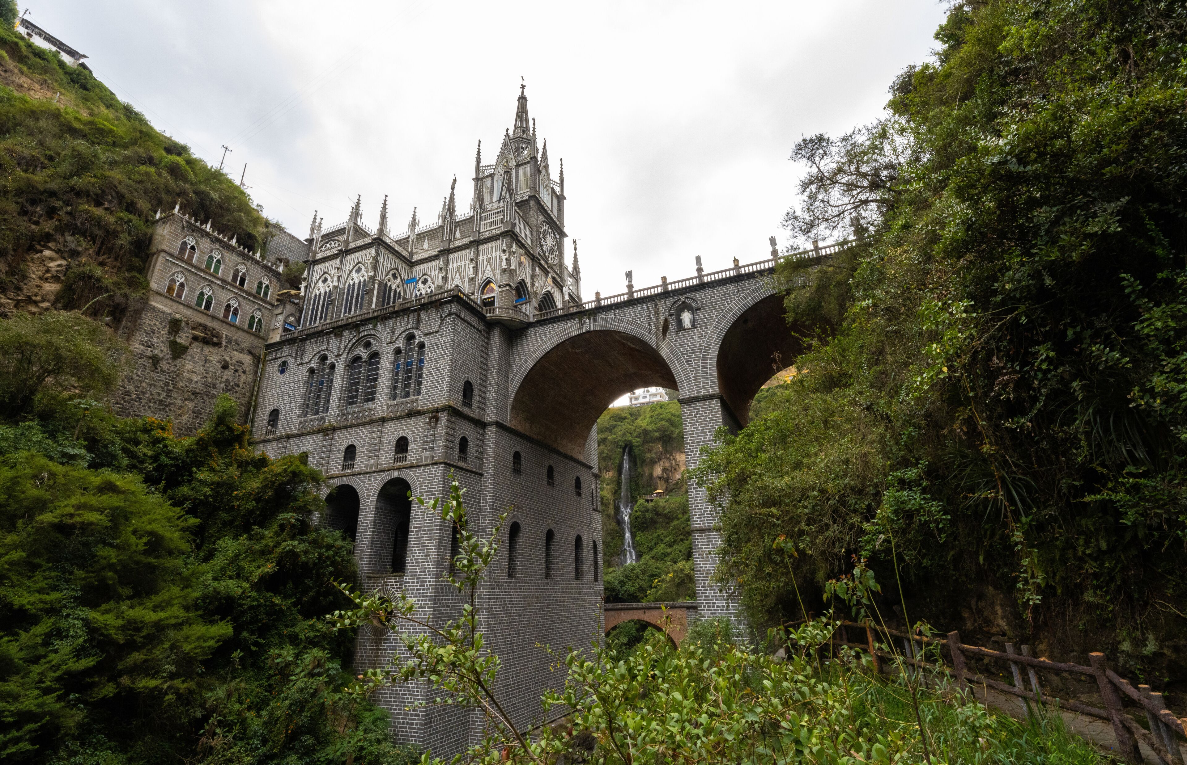 Basilique Notre Dame de Las Lajas, lieu de pèlerinage et seconde merveille de Colombie, à Ipiales