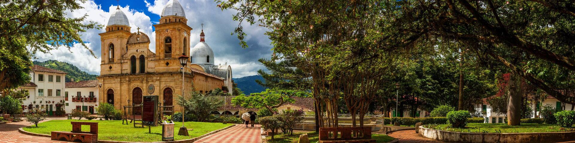 Panoramic view of the Tenza Boyaca park