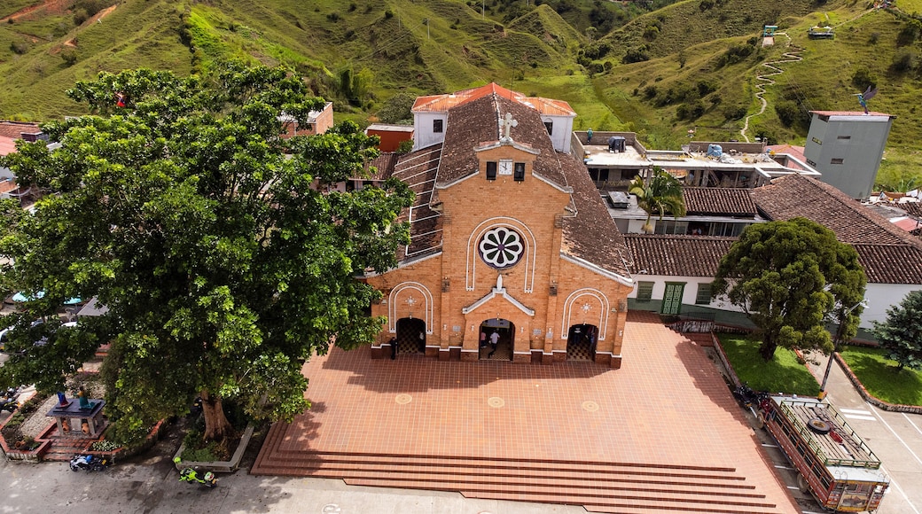 Alejandria, Antioquia - Colombia. November 16, 2025. San Pedro alejandrino is a Colombian Catholic church.