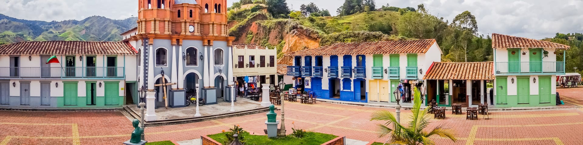 Beautiful Old town replica, Guatape, Colombia