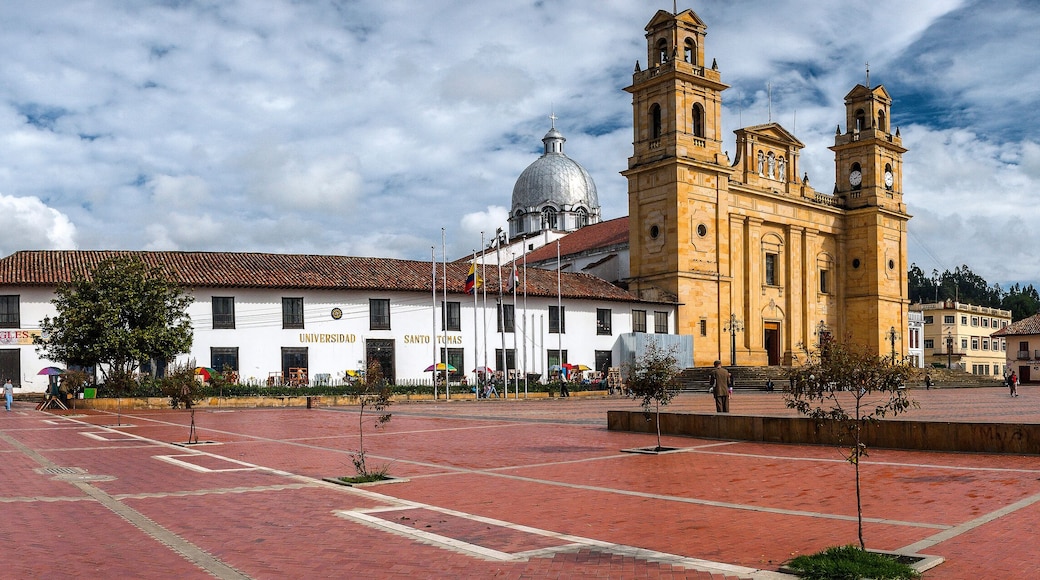 Panoramic view of the Basilica of Our Lady of Chiquinquira, Boyaca