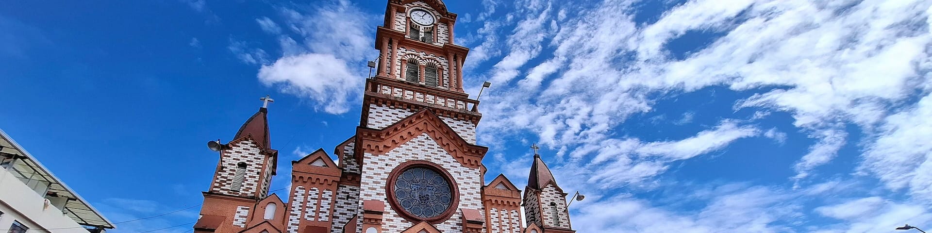 Granada, Antioquia, Colombia. June 28, 2025. Catholic parish located in the town's main park.