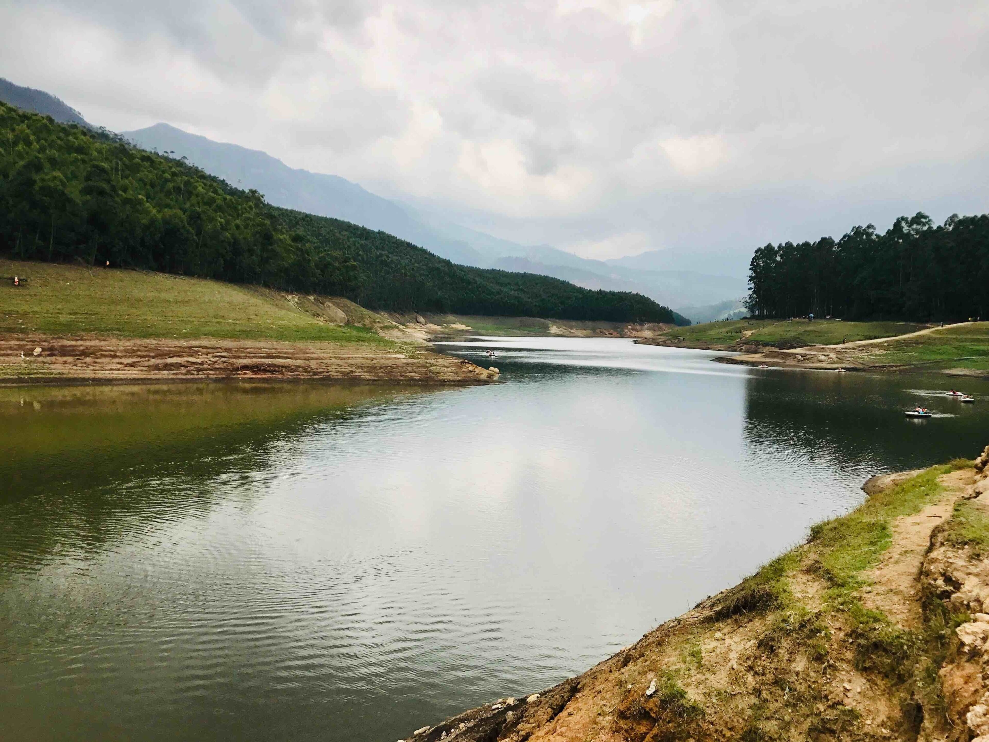 The misty background surrounded by a green blanket....this is a typical feature of all the peaks in the Munnar Hill ranges, what mesmerize one is the wonderful echo phenomena that the peak produces. #Echo point#munnar#Trekking # Hiking #perspectives