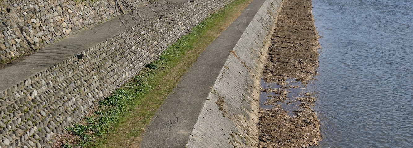 犀川大橋周辺の風景
