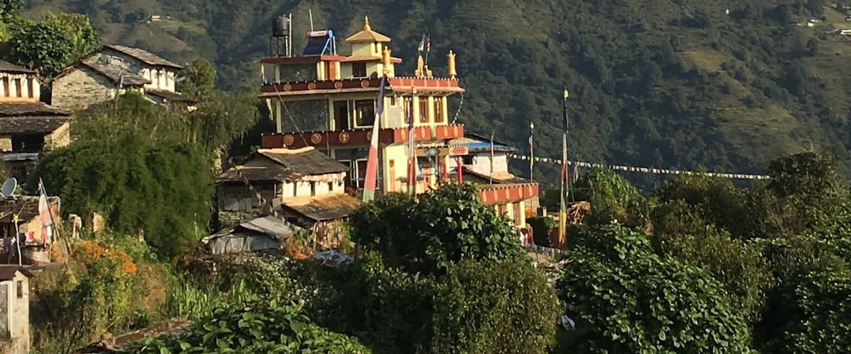 Woke up to this view w chanting coming from monestery