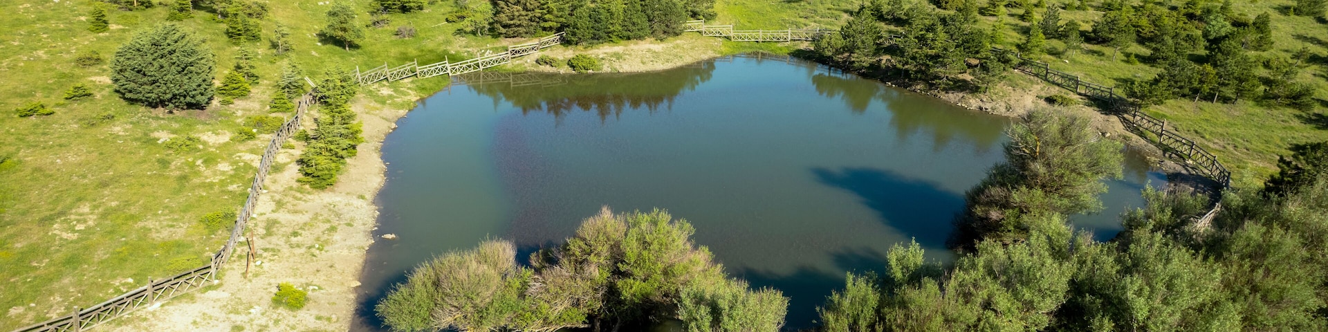 Spil mountain pond - lake. Manisa - Turkey