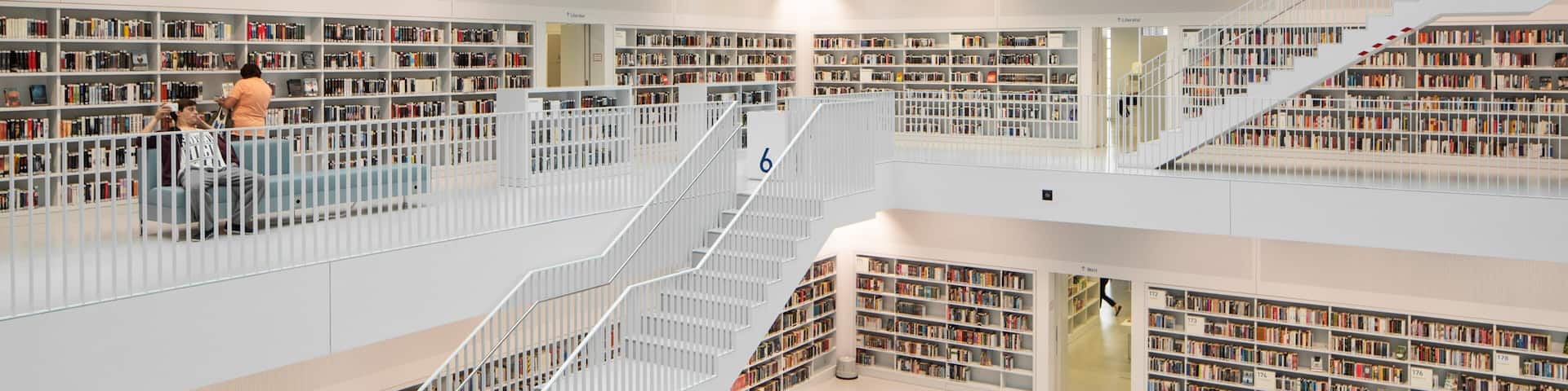 Public Library Stuttgart which includes interior views