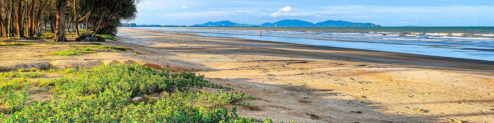 beach of Pantai Sepat, Kuantan Pahang, Malaysia.
