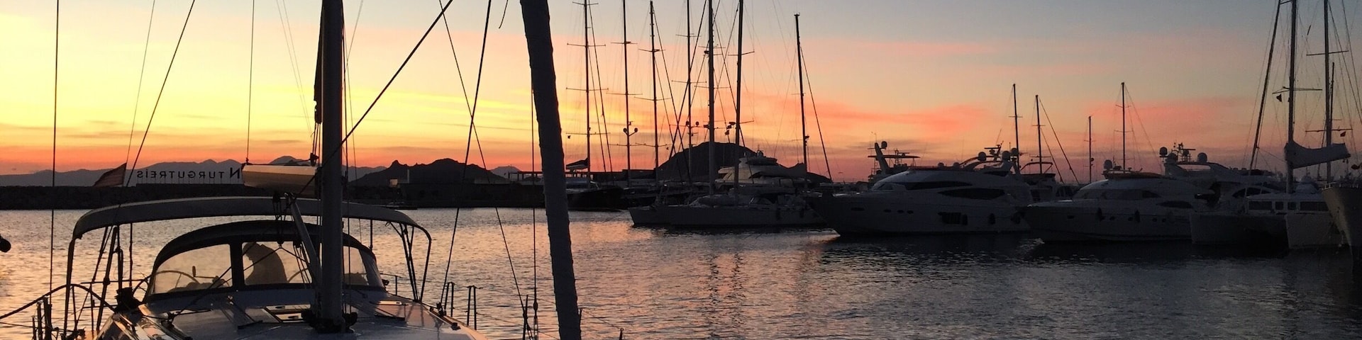 My boat ready to sailing on Sunset