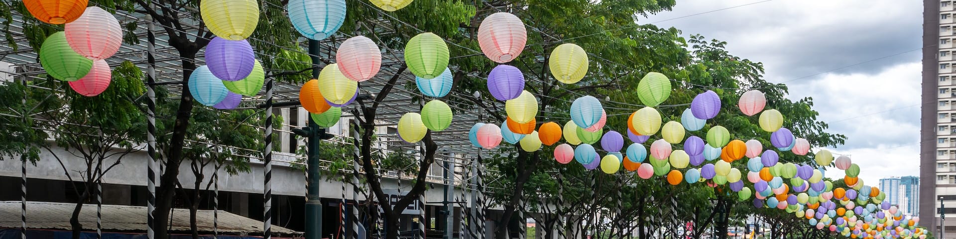 Apr 9,2018 Lantern decoration at Uptown mall in Fort Bonifacio