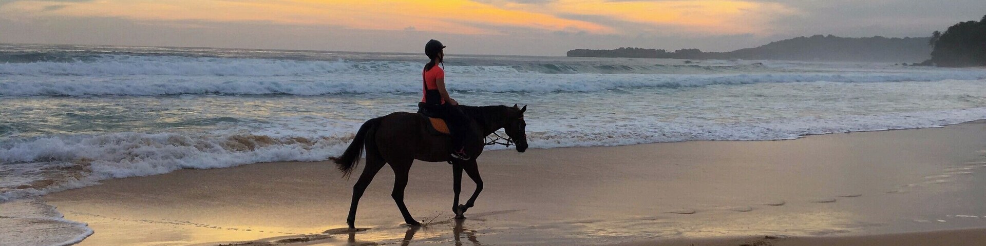 Sunset beach ride at Nihiwatu Resort, Sumba.
Sumba is a fairly remote island in south eastern Indonesia. Nihiwatu is a luxury resort that offers a pristine coast line, perfect swells for surfing, and phenomenal service.