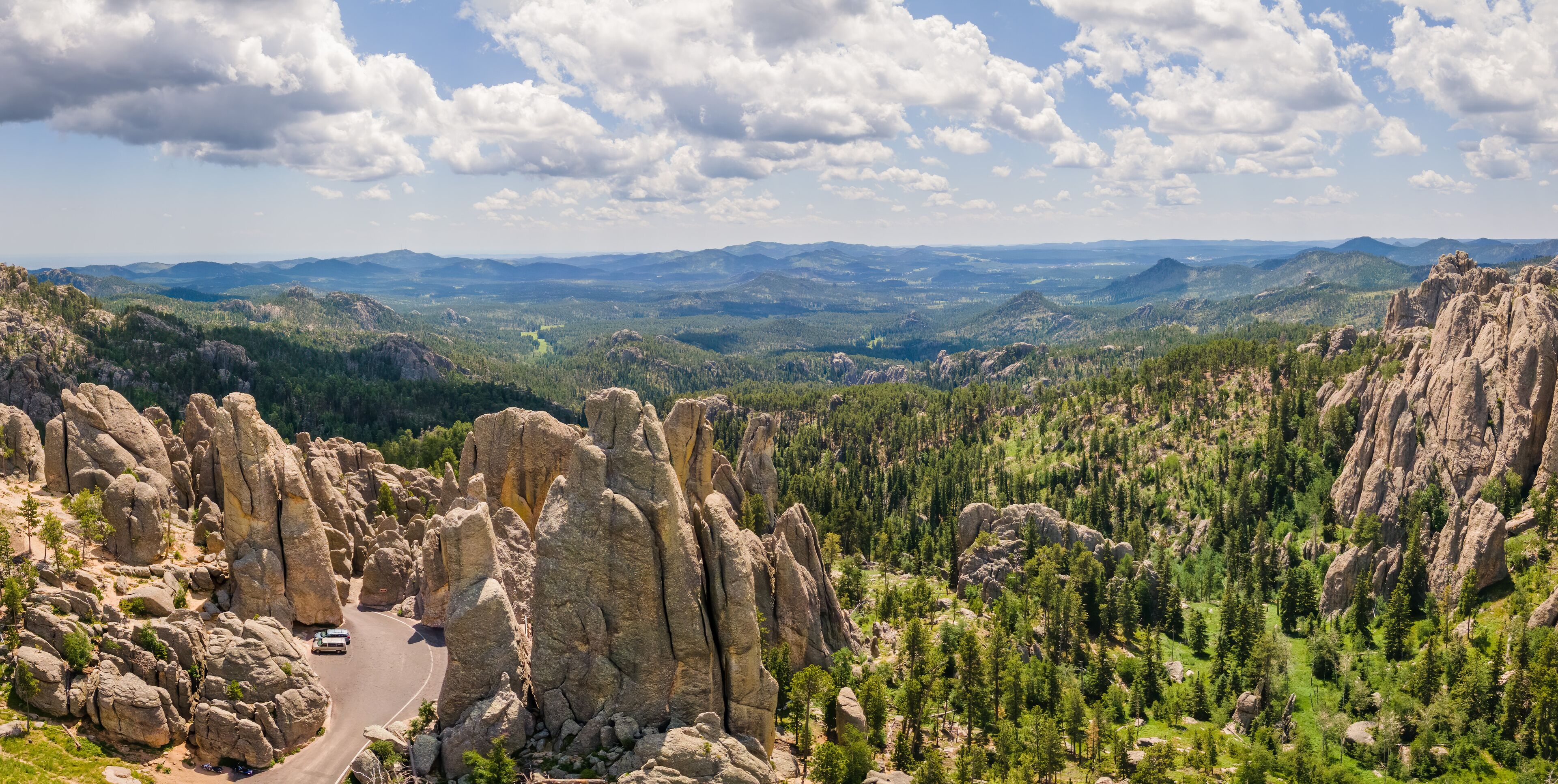 Needles Eye Tunnel - on the Needles Highway in Custer Sate Park near Sylvan Lake - South Dakota