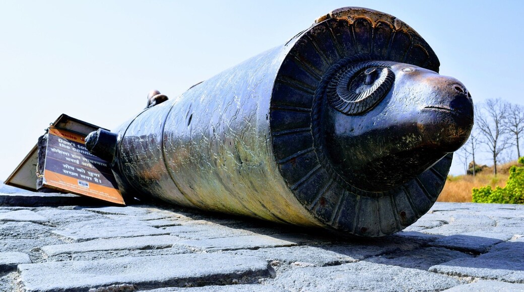 Giant Cannon found at Deogiri fort built by the Yadava dynasty. Deogiri once served as the capital of Mohammed Bin Tughlaq.