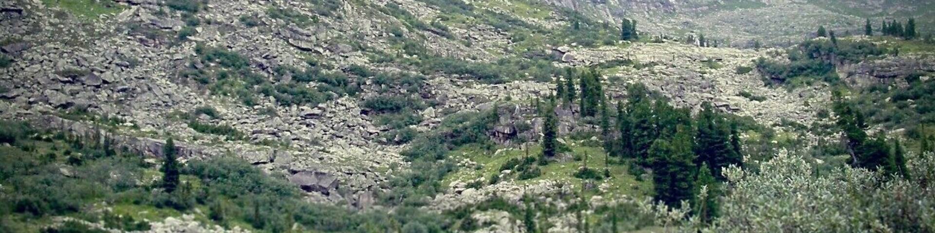 On the way to a mountain pass...