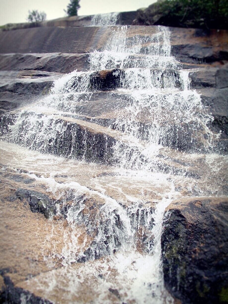 At the bottom of The Marmoreal waterfall.