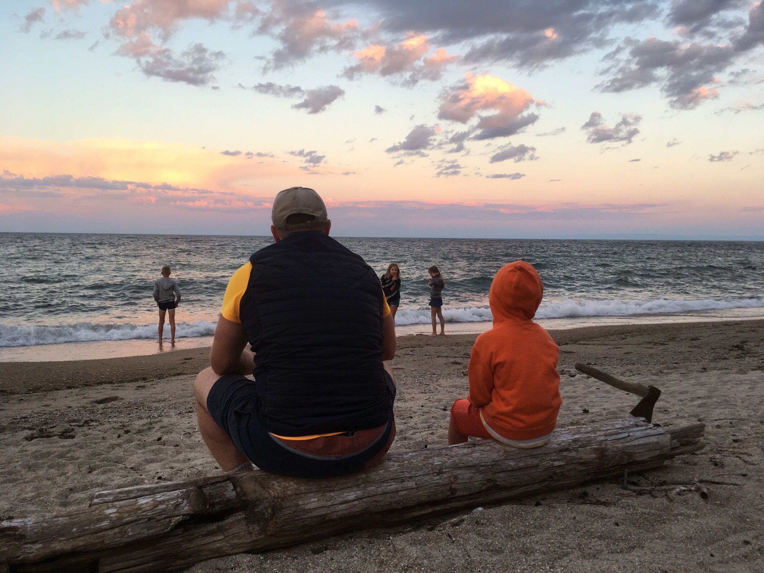 Прос то закат на Байкале)