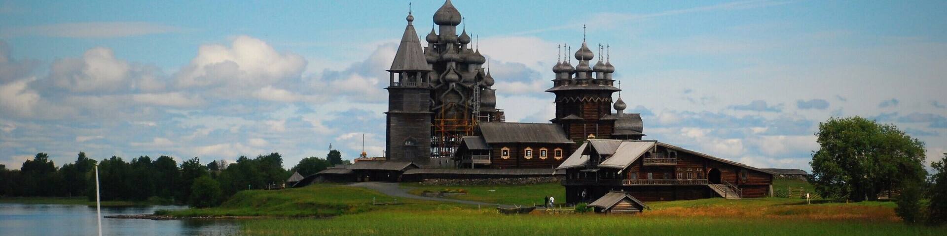 The wooden churches of Kishi Island in Lake Onega, Karelia, Russia. #UNESCO World Heritage #StunningStructures