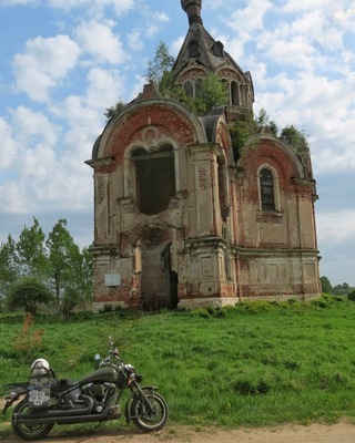 Old church damaged from WW2