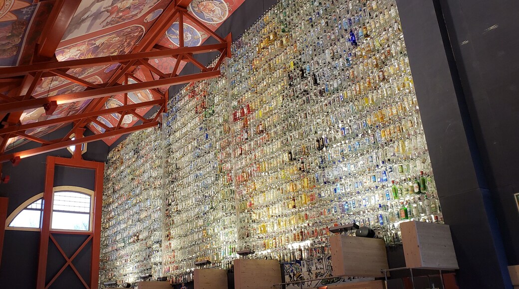 Hidden gem right off the Svir River in Russia. This vodka museum has a beautiful display of about 2,600 bottles from around the world. Given the contents, I'm shocked the employees were able to organize them so well! #LifeAtExpedia