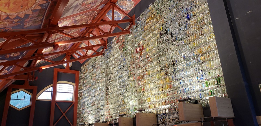 Hidden gem right off the Svir River in Russia. This vodka museum has a beautiful display of about 2,600 bottles from around the world. Given the contents, I'm shocked the employees were able to organize them so well! #LifeAtExpedia