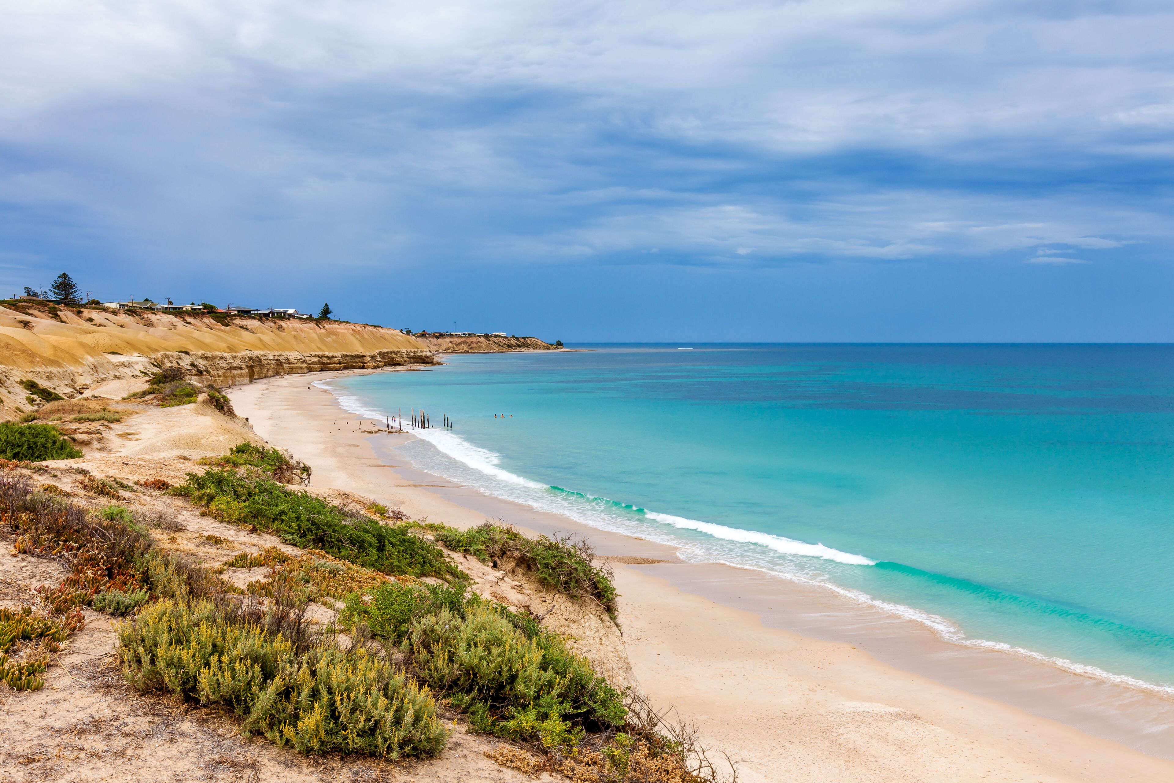 Port Willunga Beach on a stormy day