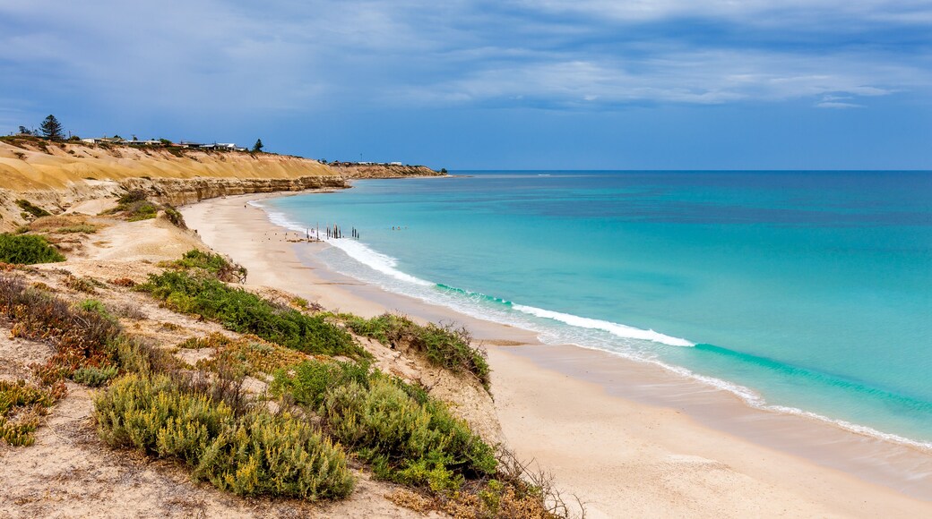Port Willunga Beach on a stormy day