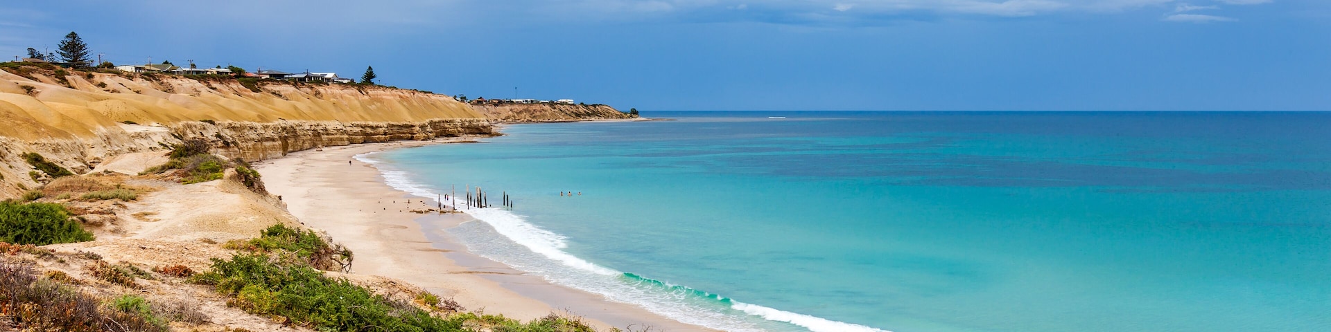 Port Willunga Beach on a stormy day