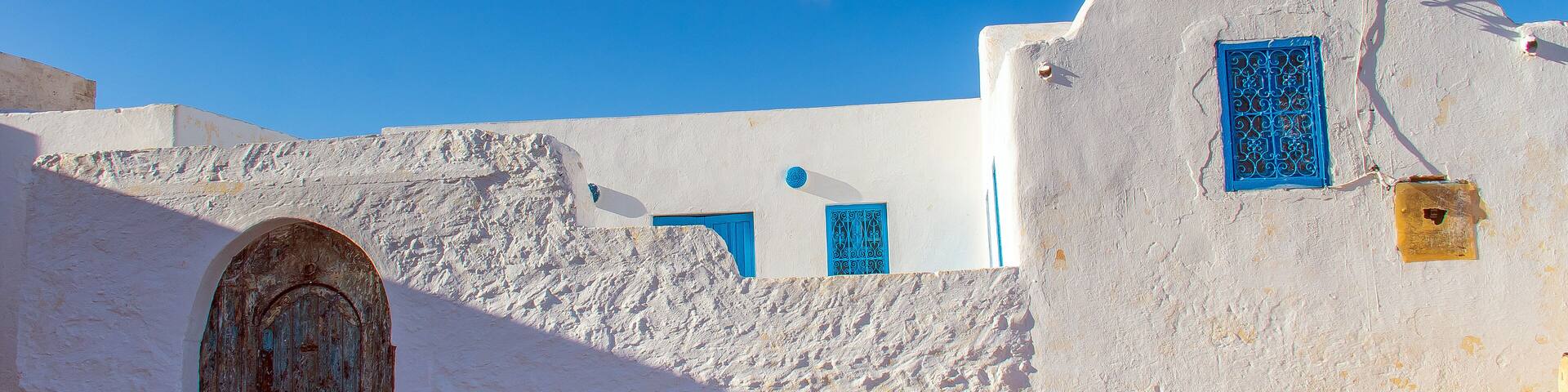 Ancient Berber Village in the Mountainous Region of Takrouna, Sousse, Tunisia.