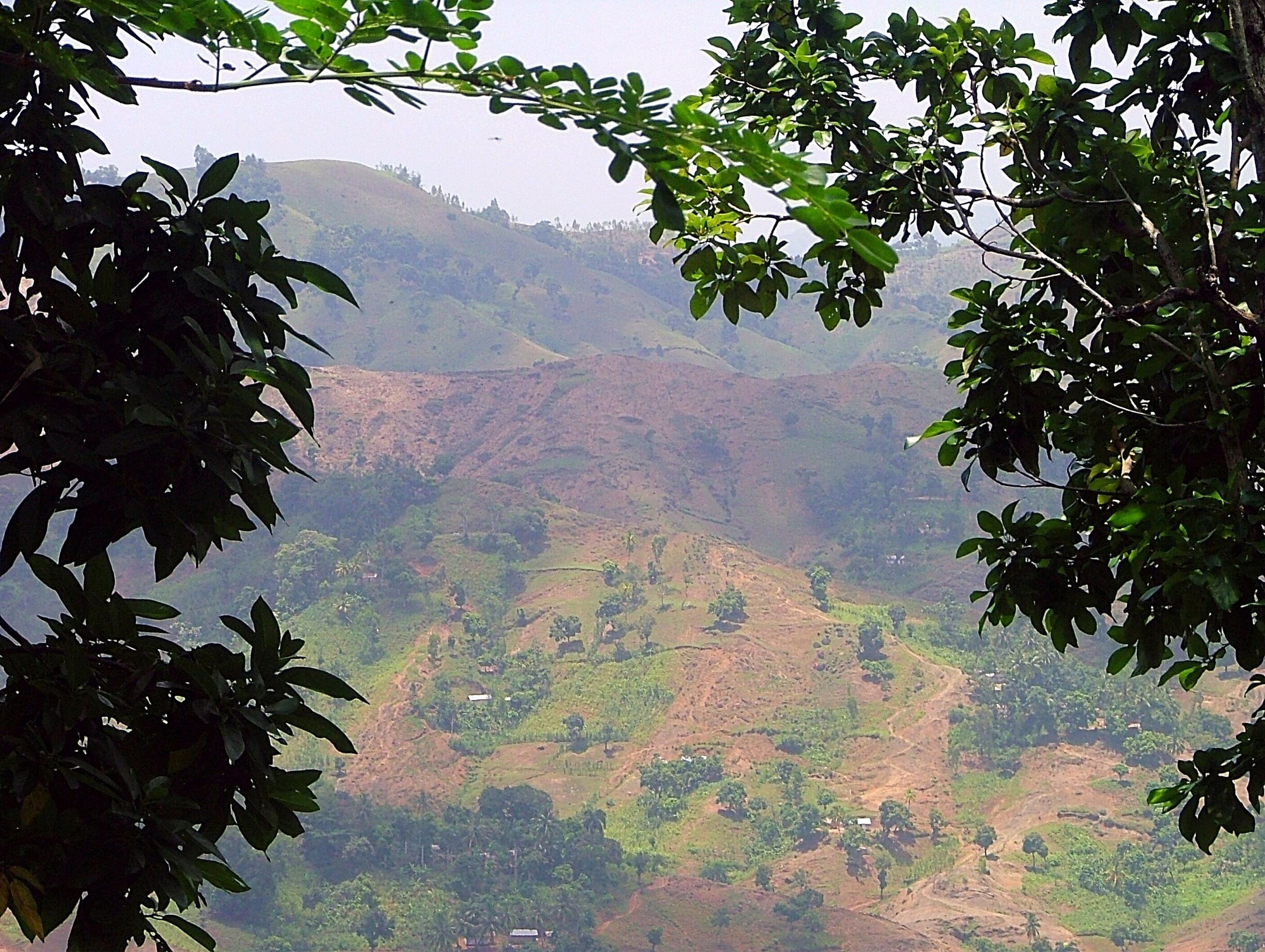 Landscape in the mountains of Haiti