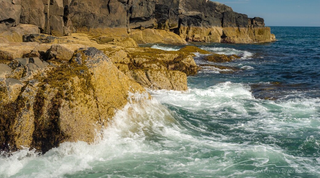 Waves crashing on the Schoodic peninsula, #acadianationalpark