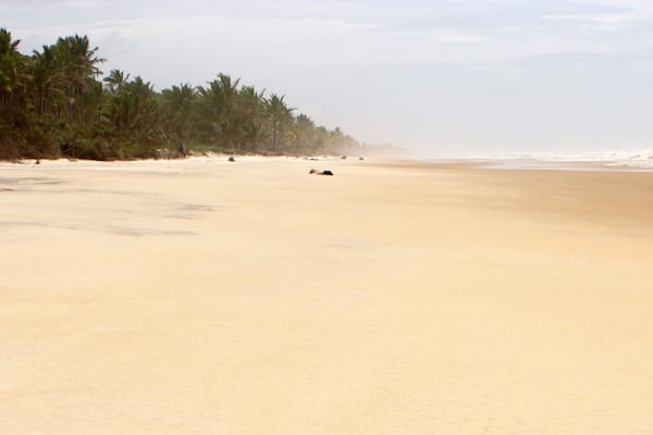 Beach of Ilha Atalaia, Canavieiras, Bahia, Brazil, South America.