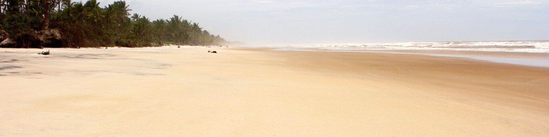 Beach of Ilha Atalaia, Canavieiras, Bahia, Brazil, South America.