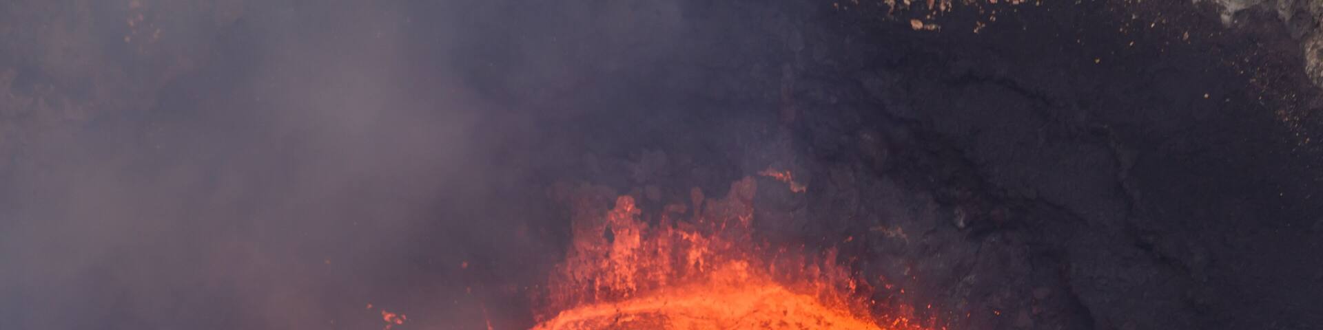 Lawa lake in Crater Marum, Ambrym island volcanic caldera, Malampa province-Vanuatu.