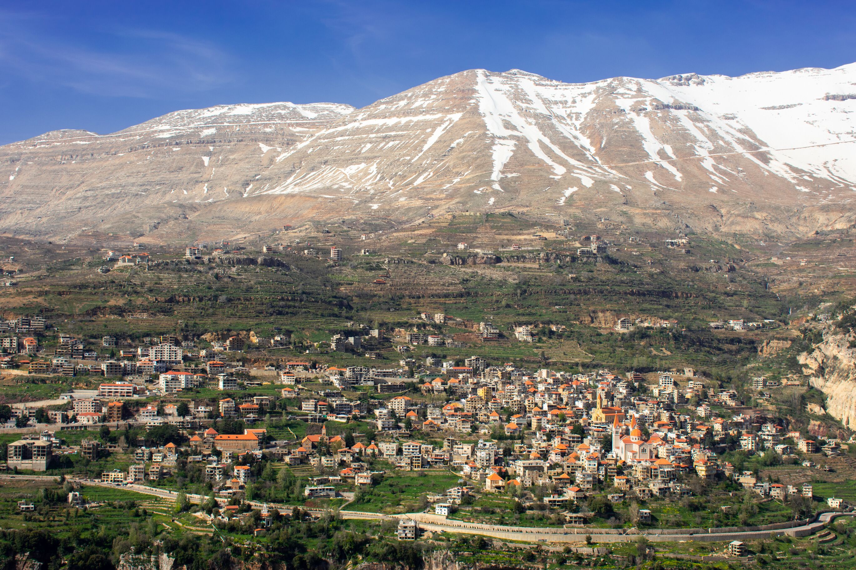 Bcharre village in Lebanon mountains