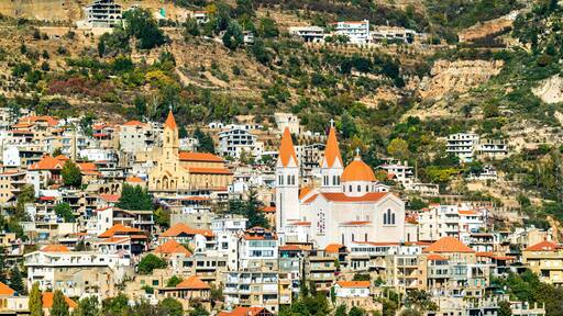 Mar Saba Cathedral and Our Lady of Diman Church in Bsharri, Lebanon