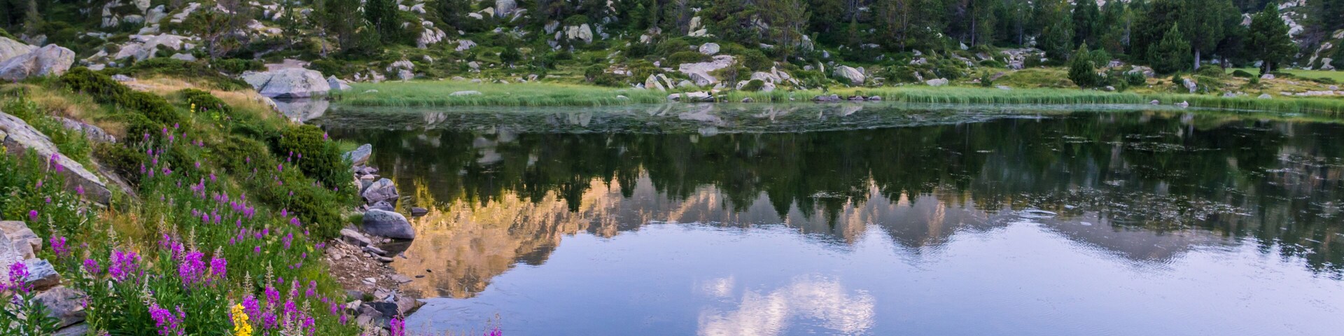 Estany Primer lake in Andorra, Pyrenees Mountains., Shutterstock ID 741533317, Purchase Order: -