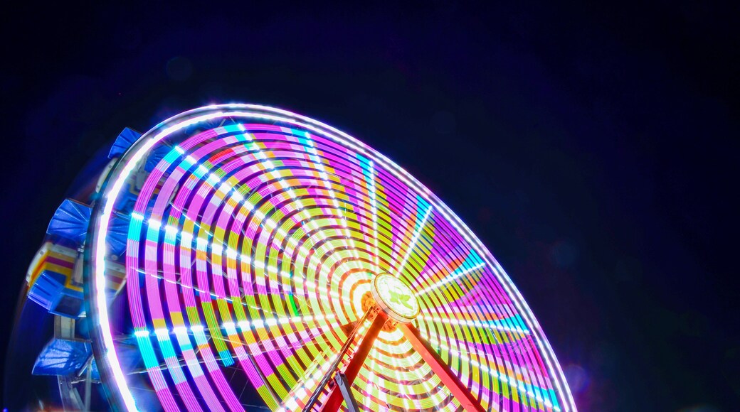 Long exposure of a Ferris Wheel at a county fair