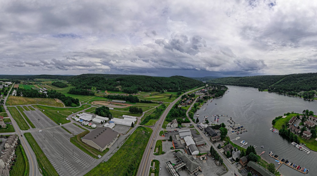 Pano of deep creek maryland - aerial