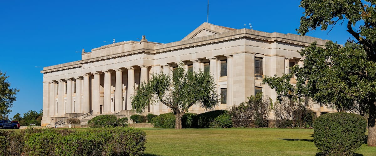 Sunny view of the Scottish Rite Masonic Temple