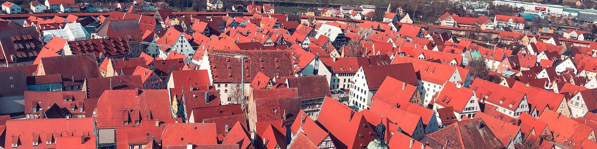 Red roofs everywhere đ #nördlingen #germany #deutschland #travel #trip #nice #red #roofs #house #houses #housing